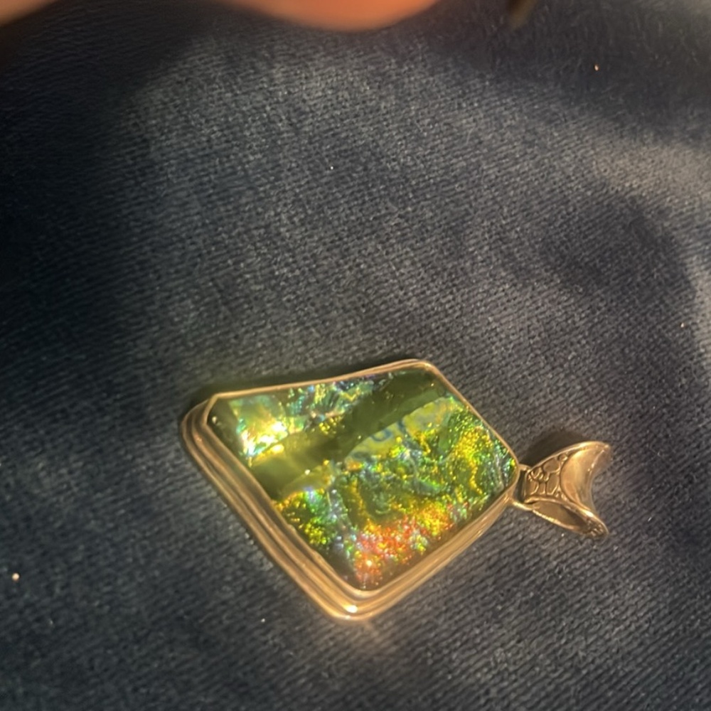 Sterling Serda 925 glass pendant